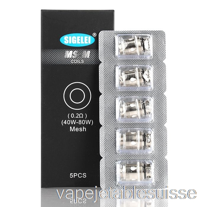 Vape Suisse Sigelei Ms Bobines De Remplacement Bobines De Maille 0.2ohm Ms-m